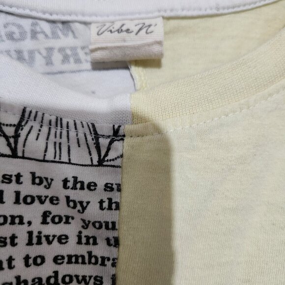 Vibe N' Crop Top Small Colorblock Yin Yang Magic Astrology Star Signs Moon - Picture 4 of 7